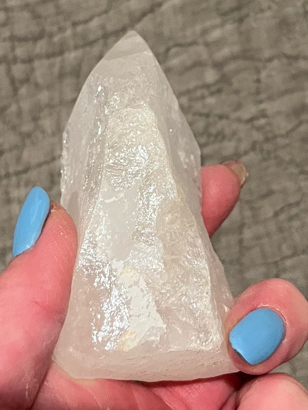 Iridescent White Crystal Point Home Accent - Picture 2 of 9